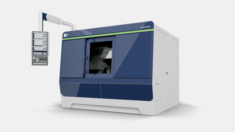 Die UGrind DD von DVS Universal Grinding. Speziell ausgelegt für die doppelseitige Bearbeitung von beschichteten Bremsscheiben.