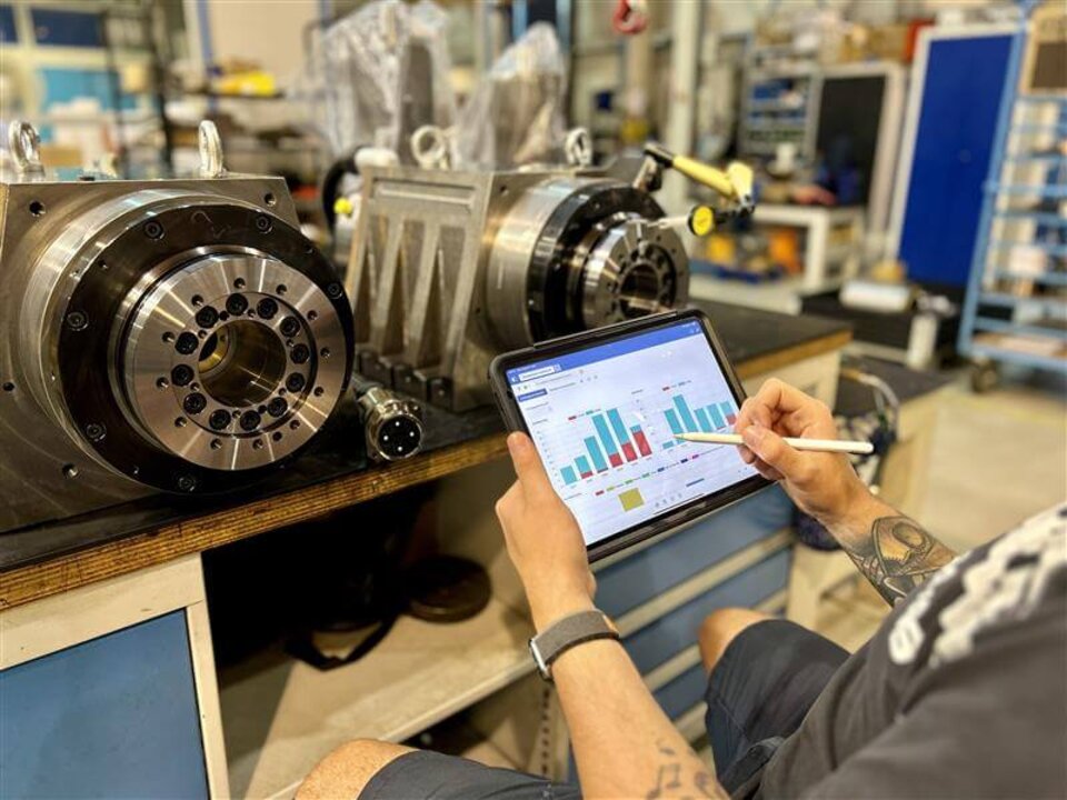 Papierlose Spindelproduktion und Reparatur mit WMZ Motorspindeln